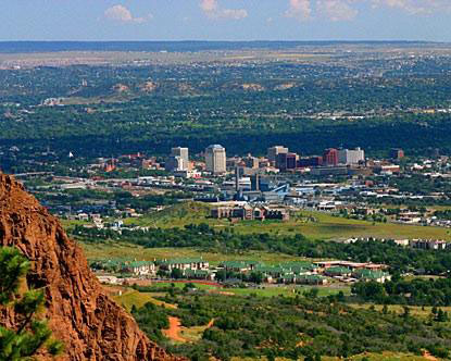 Colorado Springs - Arial Shot Photo